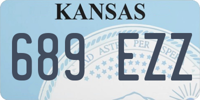 KS license plate 689EZZ