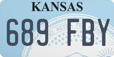 KS license plate 689FBY