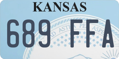 KS license plate 689FFA