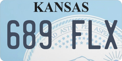KS license plate 689FLX
