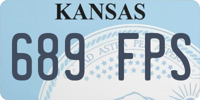 KS license plate 689FPS
