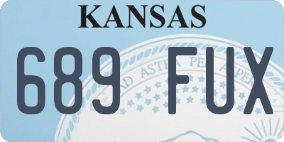 KS license plate 689FUX