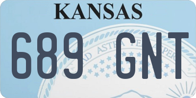 KS license plate 689GNT