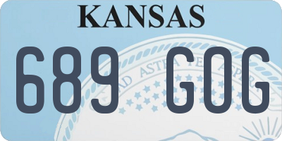KS license plate 689GOG