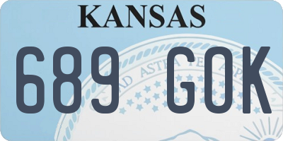 KS license plate 689GOK