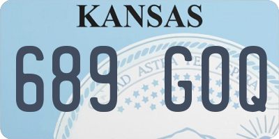 KS license plate 689GOQ