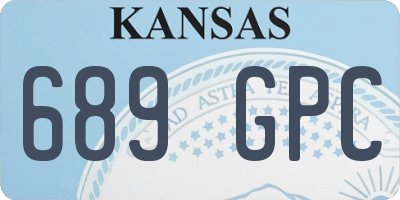 KS license plate 689GPC
