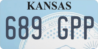 KS license plate 689GPP