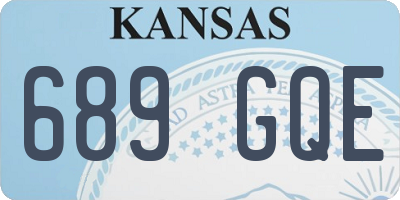 KS license plate 689GQE