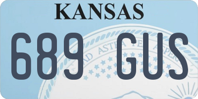 KS license plate 689GUS