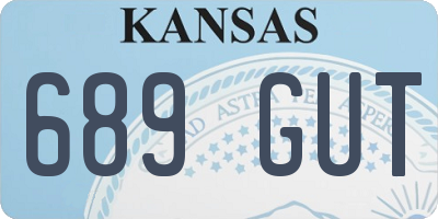KS license plate 689GUT