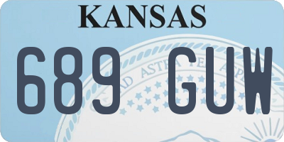 KS license plate 689GUW