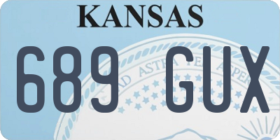 KS license plate 689GUX
