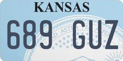 KS license plate 689GUZ