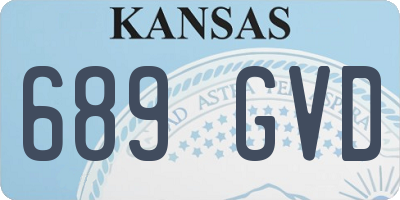 KS license plate 689GVD