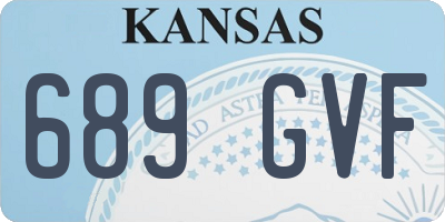 KS license plate 689GVF