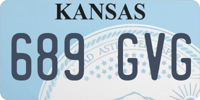 KS license plate 689GVG