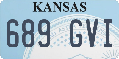 KS license plate 689GVI