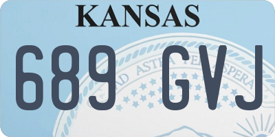 KS license plate 689GVJ