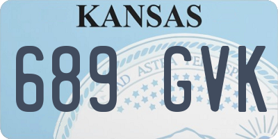 KS license plate 689GVK
