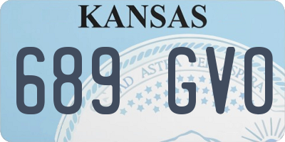 KS license plate 689GVO