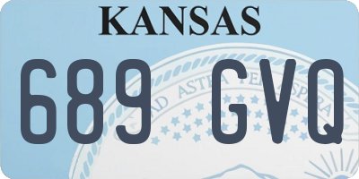 KS license plate 689GVQ