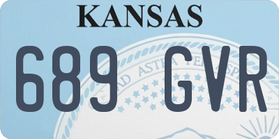 KS license plate 689GVR
