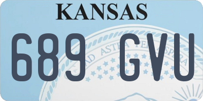 KS license plate 689GVU