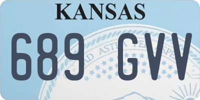 KS license plate 689GVV