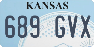 KS license plate 689GVX