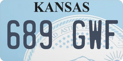 KS license plate 689GWF