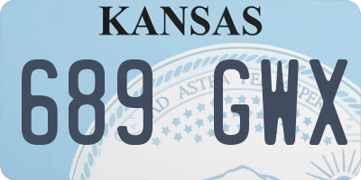 KS license plate 689GWX