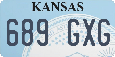 KS license plate 689GXG