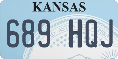KS license plate 689HQJ