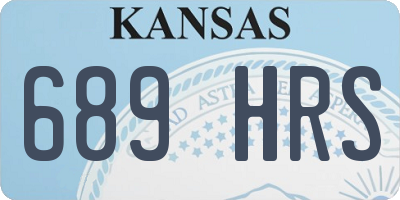 KS license plate 689HRS