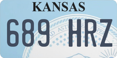 KS license plate 689HRZ