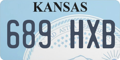 KS license plate 689HXB