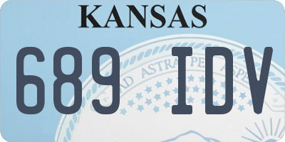 KS license plate 689IDV