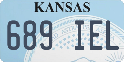 KS license plate 689IEL