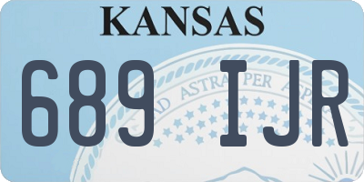 KS license plate 689IJR