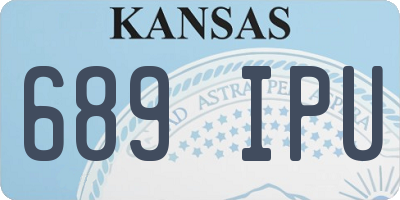 KS license plate 689IPU
