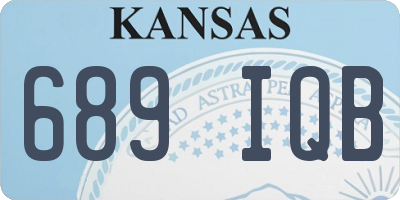 KS license plate 689IQB