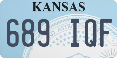 KS license plate 689IQF