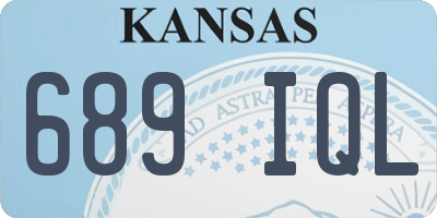 KS license plate 689IQL