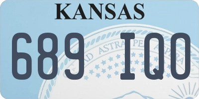 KS license plate 689IQO