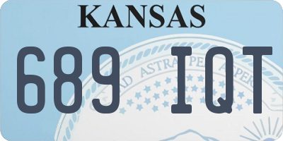 KS license plate 689IQT