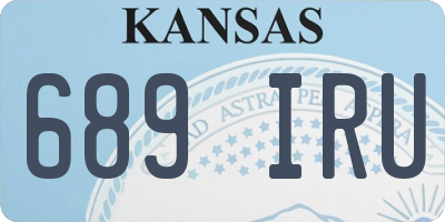 KS license plate 689IRU