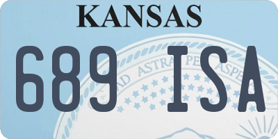 KS license plate 689ISA