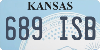KS license plate 689ISB