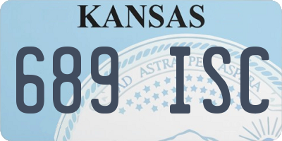 KS license plate 689ISC